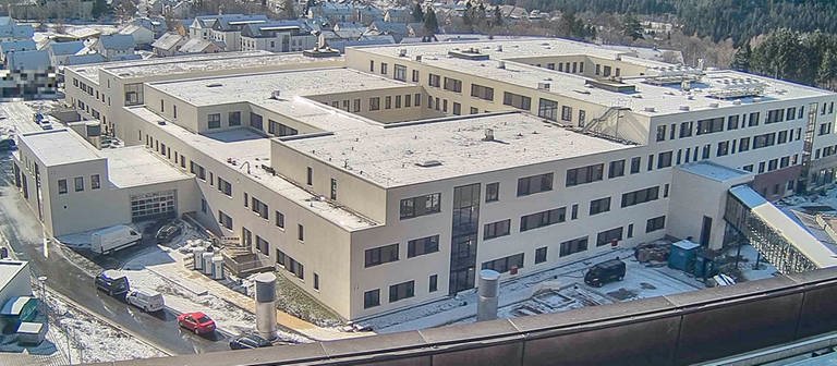 Webcam Aufnahme, Neubau Krankenhaus Freudenstadt, März 2023 (Foto: Krankenhäuser Landkreis Freudenstadt gGmbH)