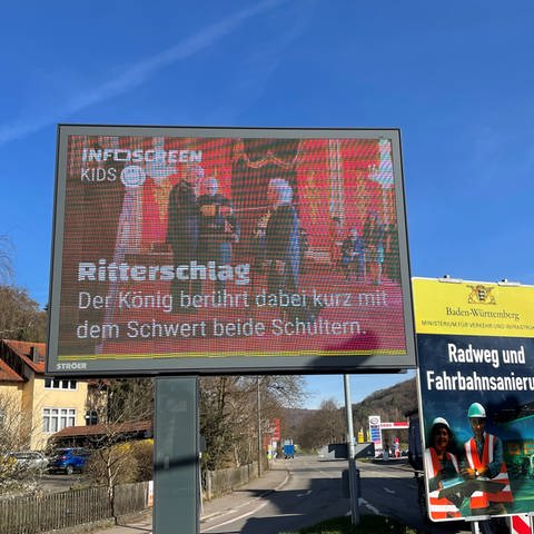 Werbetafeln sind vielen Kommunen ein Dorn im Auge. Hier eine digitale Werbetafel in Tübingen. (Foto: SWR, SWR/Ulrike Mix)