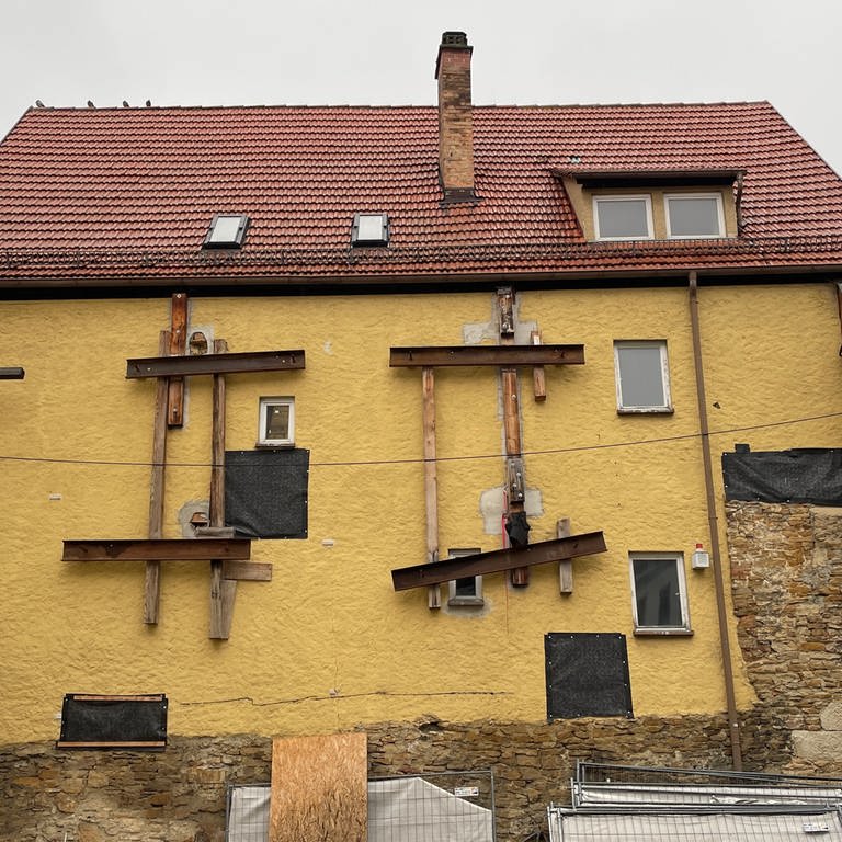 Die denkmalgeschützten Häuser in der Oberamteistraße in Reutlingen werden saniert (Foto: SWR, Ingemar Koerner)