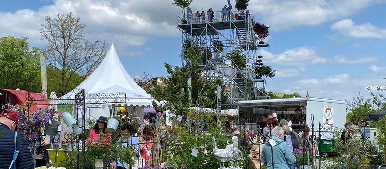 Aussichtsturm auf der Gartenmesse GardenLife in Reutlingen (Foto: SWR, Thomas Scholz )