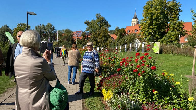 Die vielen Blüten haben auf der Balinger Gartenschau bis zum letzten Tag Menschen begeistert. (Foto: SWR, Altenburger)