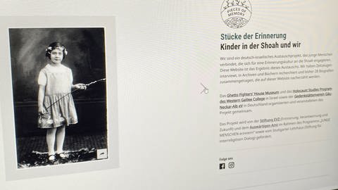 Gedenkstättenverbund Gäu-Neckar-Alb. Bildschirmfoto, Screenshot, Stücke der Erinnerung, Pieces of Memory (Foto: SWR, Anette Hübsch)
