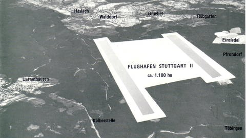 50 Jahre Schönbuch - Planung Flughafen im Schönbuch (Foto: Pressestelle, Landesforstverwaltung Baden-Württemberg)