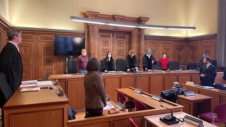 Prozess um einen Raub mit Machete in Calw am Landgericht Tübingen (Foto: SWR, Ingemar Koerner)