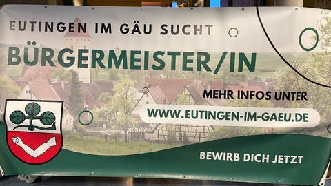 Plakat zur Bürgermeisterwahl in Eutingen (Foto: SWR, Ghiba, Nadine)