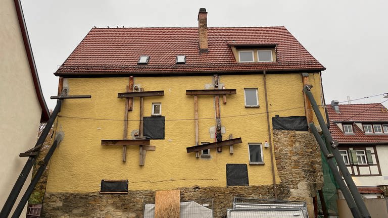 Die denkmalgeschützten Häuser in der Oberamteistraße in Reutlingen werden saniert (Foto: SWR, Ingemar Koerner)
