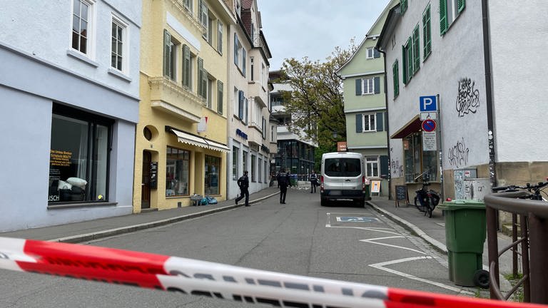Polizeieinsatz in Tübingen wegen Mordversuch (Foto: SWR, Magdalena Knöller)