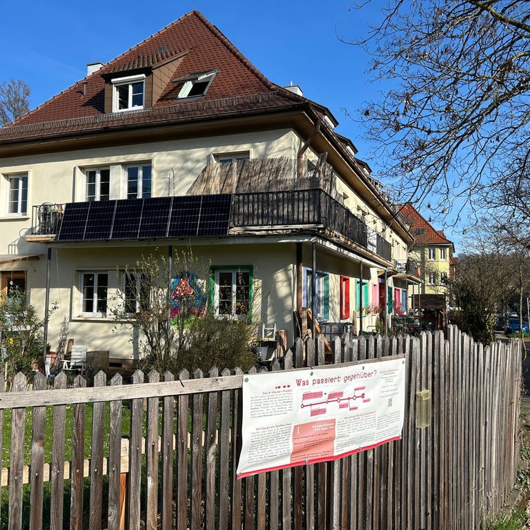 Das Vier-Häuser-Projekt in Tübingen. (Foto: SWR)