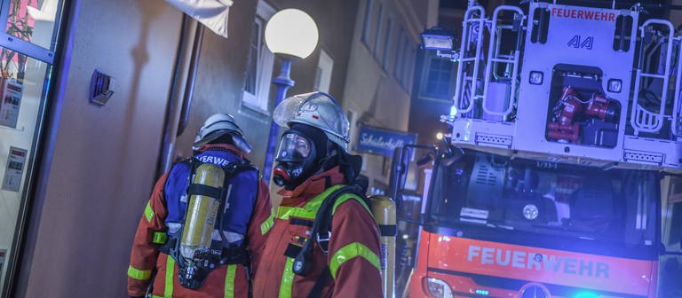 Feuerwehreinsatz in der Aalener Innenstadt (Foto: onw images )