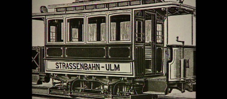 Die historische Straßenbahn in Ulm (Foto: SWR Archiv)