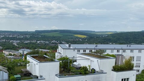 Blick vom neuen Eselsberg auf die Kohlplatte im Westen Ulms, wo ein neuer Stadteil entstehen soll. (Foto: SWR, Maja Nötzel)