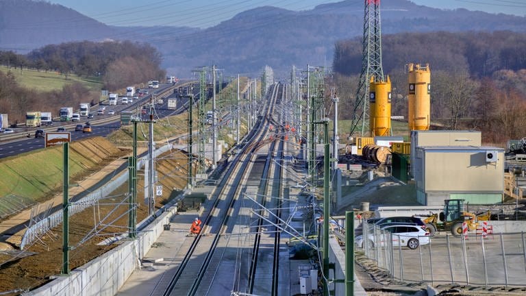 Die Neubaustrecke Wendlingen-Ulm (Foto: dpa Bildfunk, picture alliance/dpa/DB Projekt Stuttgart–Ulm GmbH | Arnim Kilgus)