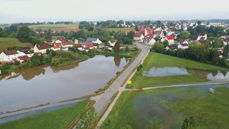 Hochwasser nach Starkregen im Alb-Donau-Kreis in Schnürpflingen und Staig (Foto: Ralf Zwiebler)
