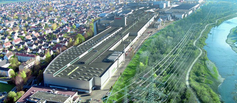 Luftbild des Wieland-Werk in Vöhringen: Wieland investiert 80 Millionen in ein hochmodernes Kupferrecyclingzentrum (Foto: Pressestelle, Wieland Werke)