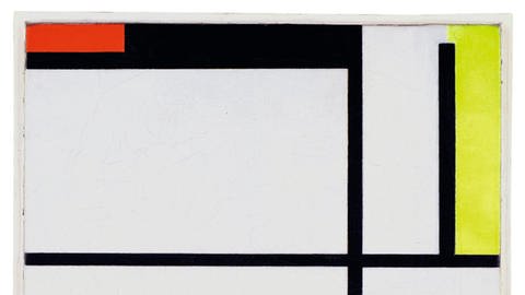 Piet Mondrian: "Komposition mit Rot, Schwarz, Gelb, Blau und Grau, 1922 in der Kunsthalle Weishaupt, Ausstellung "Reine Formsache", konkrete Kunst (Foto: Mondrian / Holtzman Trust c/o HCR International US)