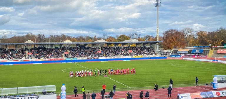 Der SSV Ulm 1846 Fußball holt im Spitzenspiel der Regionalliga Südwest ein 2:2-Unentschieden gegen den TSV Steinbach-Haiger. (Foto: SWR)