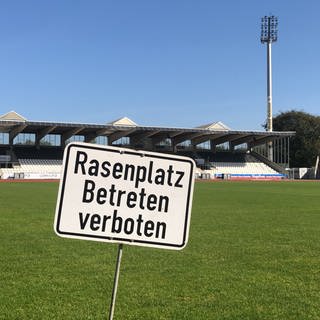 Der Rasen im Donaustadion in Ulm. Die Stadt kritisiert den DFB dafür, dass er für die Spielerlaubnis in der dritten Liga eine Rasenheizung fordert. Der DFB zeigt sich verwundert über diese Kritik. (Foto: SWR, Jürgen Klotz)