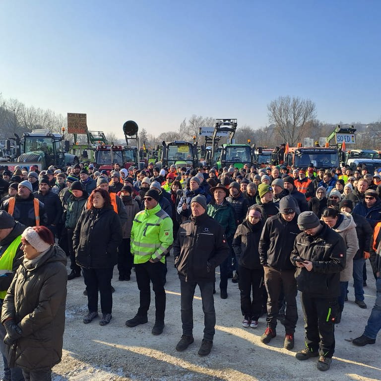 Landwirte demonstrieren in Heidenheim (Foto: Quelle: Kreisbauernverband Ostalb-Heidenheim e.V.)