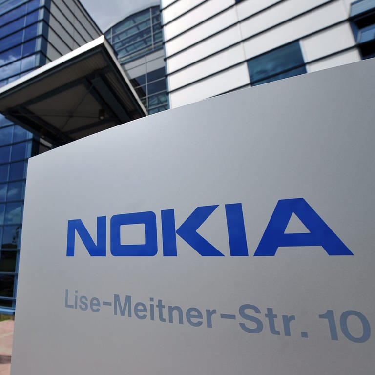 Der Eingang des Nokia-Standorts in Ulm in 2012 (Foto: picture-alliance / Reportdienste, picture alliance / dpa | Stefan puchner (Archivbild) )