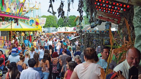 Am 8. Juli 2022 beginnt das Volksfest in Ulm mit vielen neuen Fahrgeschäften. (Foto: SWR)
