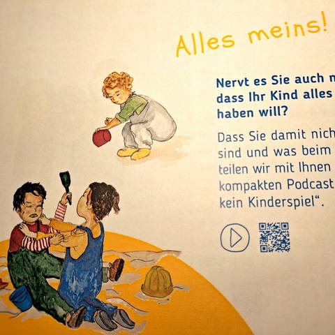 Eines der Schilder des Kinderschutzbundes, das künftig auf Spielplätzen in Ulm und Neu-Ulm zu sehen sein wird.  (Foto: SWR)