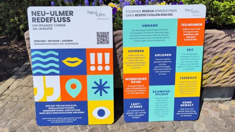 Neu-Ulm schafft direkt an der Donau einen Ort für Menschen mit Mitteilungsbedürfnis: Einen Speakers' Corner nach Londoner Vorbild. (Foto: Stadt Neu-Ulm)