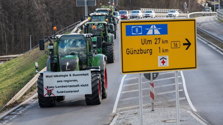 Die Bauernproteste mit Traktoren werden wohl auch die Region rund um Ulm und die Ostalb treffen