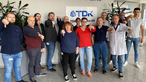 Das Betriebsratsgremium von TDK in Heidenheim ist entsetzt über den geplanten Abbau von 300 Stellen am Standort.  (Foto: IG Metall )