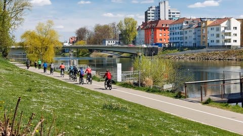Ob Tagesausflügler, Radwanderer oder Berufspendler: Für viele ist der Donauradweg in Ulm ein wichtiger Teil der Infrastuktur. Mittlerweile sind laut einer Umfrage immer mehr Radlerinnen und Radler auch mit dem E-Bike unterwegs.
