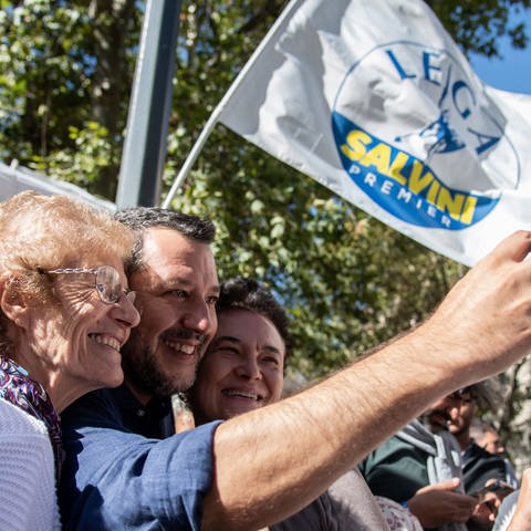 Wahlkampf Italien (Foto: dpa Bildfunk, picture alliance/dpa/LaPresse via ZUMA Press | Claudio Furlan)