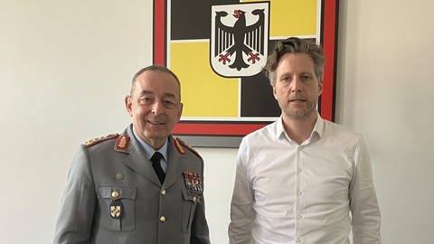Carsten Breuer Generalinspekteur der Bundeswehr und Uli Hauck ARD-Hauptstadtkorrespondent (Foto: SWR)
