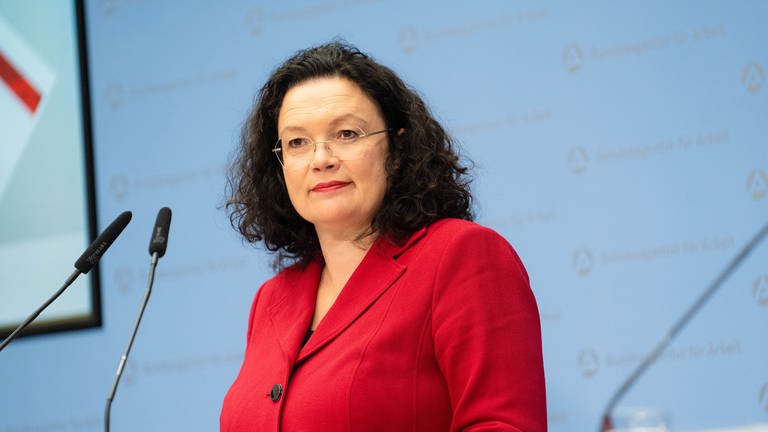 Andrea Nahles, Chefin der Bundesarbeitsagentur (Foto: dpa Bildfunk, picture alliance/dpa | Nicolas Armer)