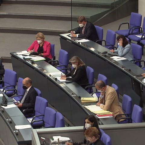 Politiker sitzen im Bundestag (Foto: SWR)