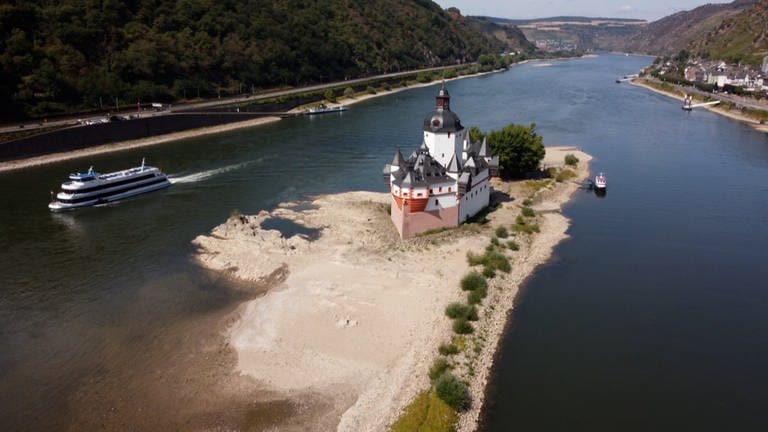 Ein Blick auf den Rhein bei Kaub (Foto: SWR)