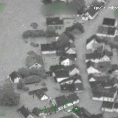 Video von der Ahrtal-Flut aus einem Hubschrauber gefilmt (Foto: SWR, SWR)