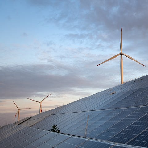 Der Ausbau von Solar- und Windkraft geht in Rheinland-Pfalz zu langsam (Foto: dpa Bildfunk, picture alliance/dpa | Sina Schuldt)