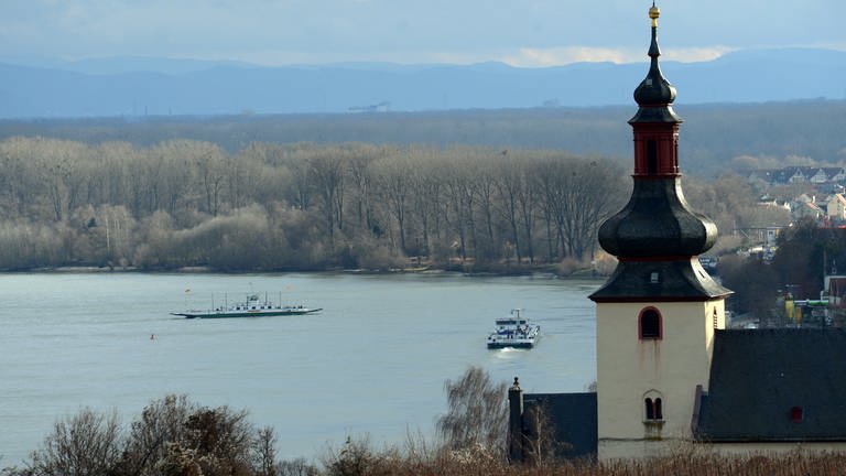 Der Rhein bei Nierstein (Foto: dpa Bildfunk, picture alliance / dpa | Roland Holschneider)