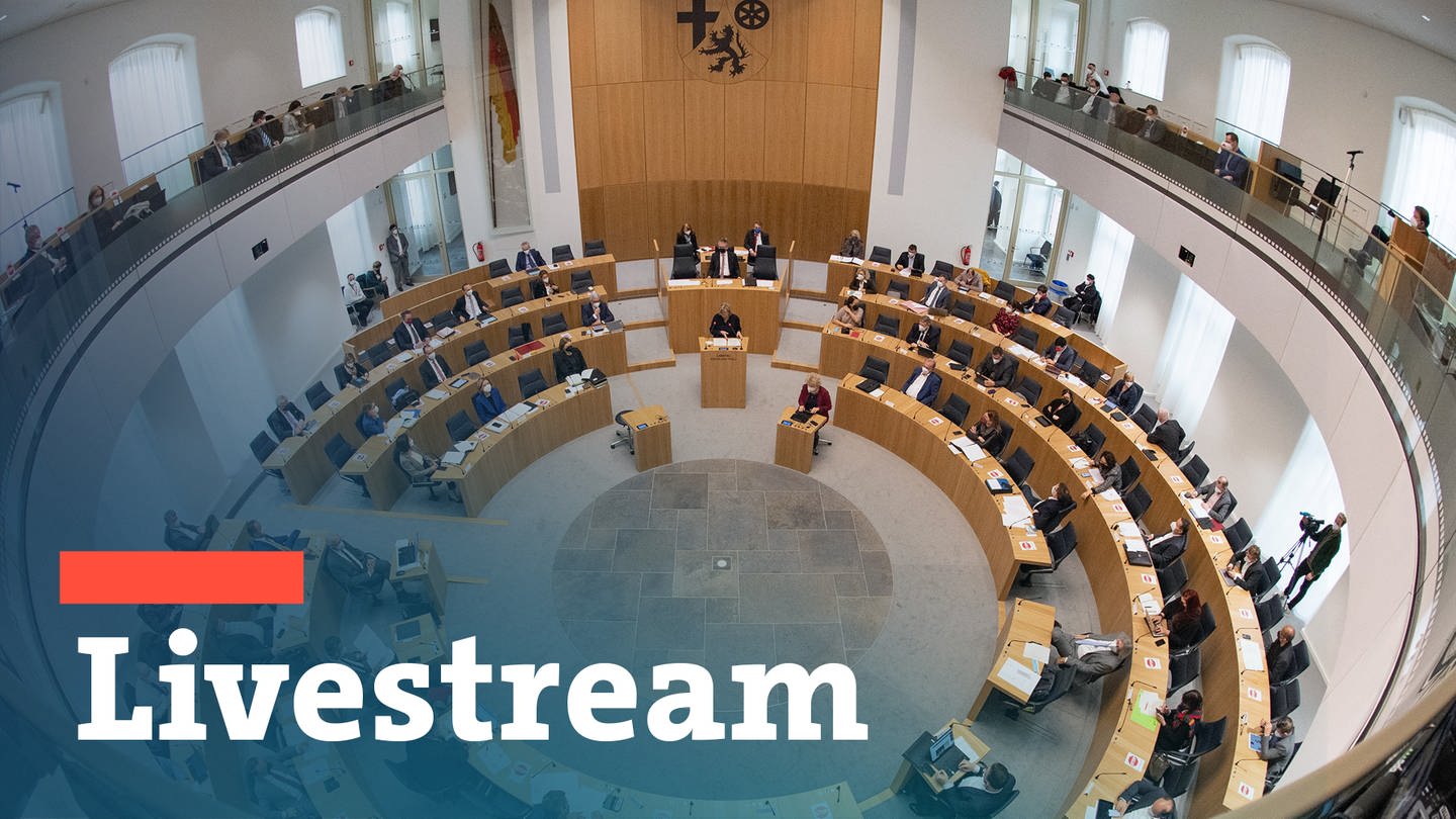 Livestream: SWR Online RLP überträgt die Generaldebatte im Landtag RLP zum Doppelhaushalt 2023/24 live. (Foto: picture-alliance / Reportdienste, picture alliance/dpa | Julia Cebella)