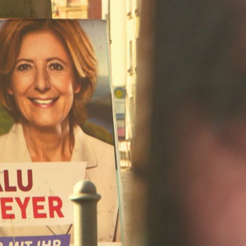 Malu Dreyer auf einem Wahlplakat (Foto: SWR, SWR)