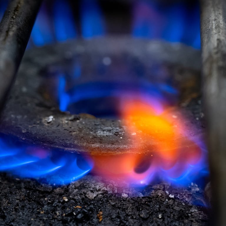 Die Flamme von einem Gasherd  (Foto: dpa Bildfunk, picture alliance/dpa | Sven Hoppe)