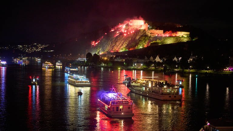 Am Samstagabend haben sich fast 150.000 Menschen das Feuerwerk bei "Rhein in Flammen" angesehen. (Foto: picture-alliance / Reportdienste, Picture Alliance)