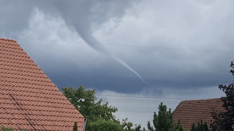 In Neustadt an der Weinstraße hat sich am 28. August 2023 ein Tornado gebildet (Foto: Privat | Martin Schaaf )