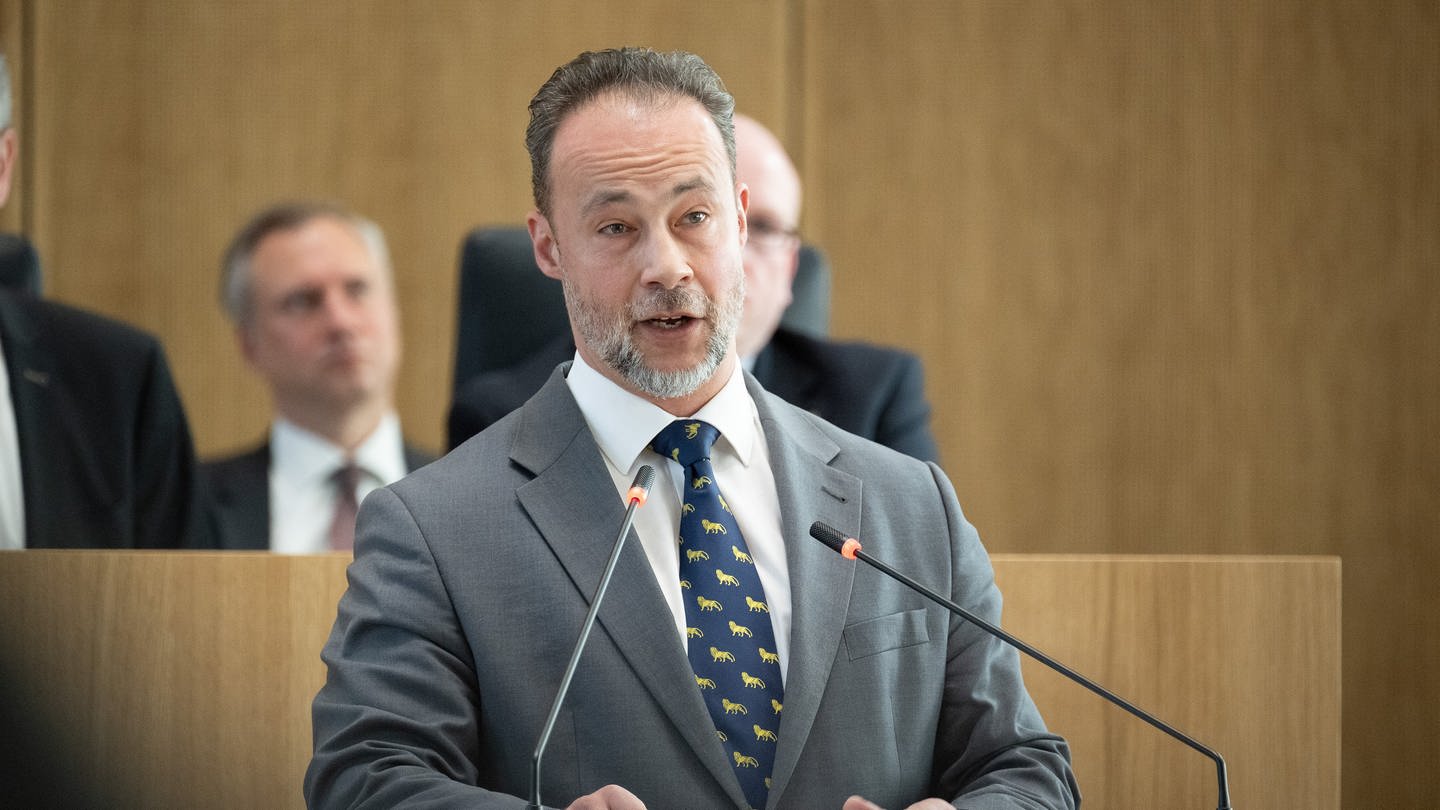 Jan Bollinger (AfD), Mitglied des Landtags von Rheinland-Pfalz (Foto: dpa Bildfunk, Picture Alliance)