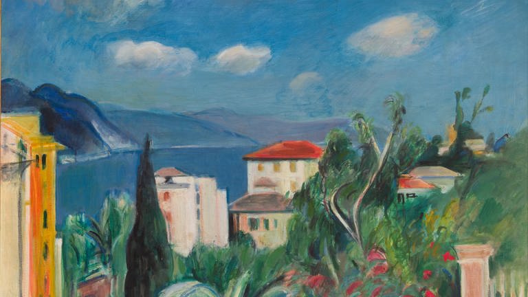 Das Foto zeigt das Gemälde "Blick auf die Bucht von Rapallo" (1933) von Rudolf Levy (1875–1944) (Foto: dpa Bildfunk, picture alliance/dpa/Electa Archiv/Museum Pfalzgalerie Kaiserslautern | Serge Alain Domingie)