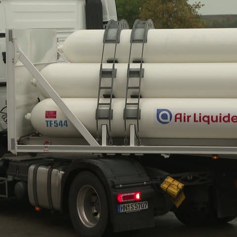 Laster mit Wasserstofftanks (Foto: SWR, SWR)