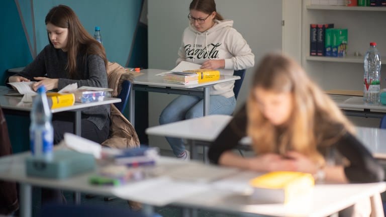 Schülerinnen machen Abitur (Foto: dpa Bildfunk, Picture Alliance)