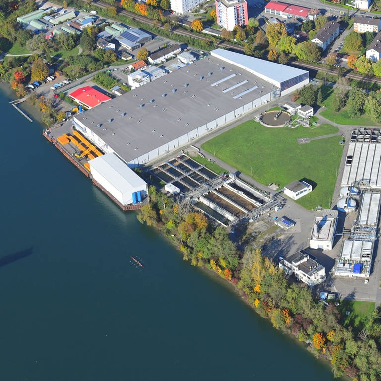 BASF Grenzach-Wyhlen Luftaufnahmen (Foto: dpa Bildfunk, Erich Meyer)