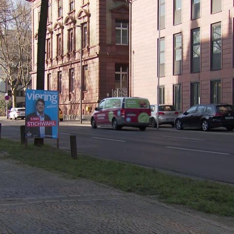 Wahlplakate in Mainz (Foto: SWR)