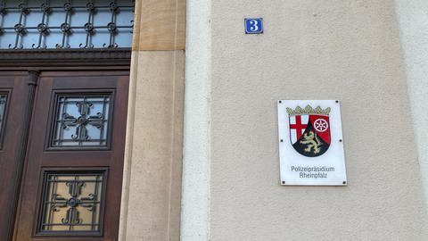 Das Polizeipräsidium Rheinpfalz in Ludwigshafen