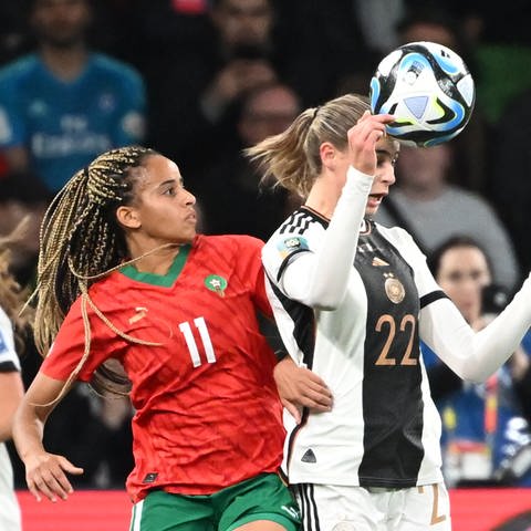 Jule Brand bei der WM in Australien im ersten Spiel gegen Marokko
